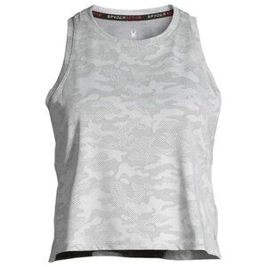 SPYDER Camouflage Cropped Tank Top-Gray-XL NWT